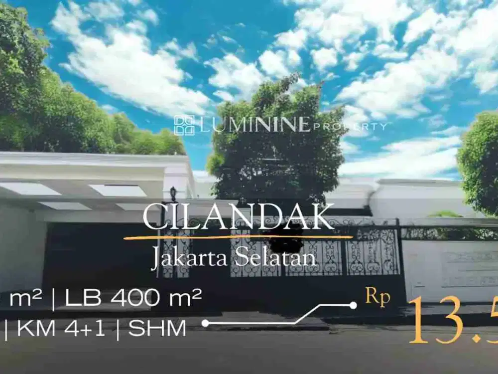 DIJUAL RUMAH MEWAH DESIGN AMERICAN CLASSIC STYLE DI CILANDAK, JAKSEL