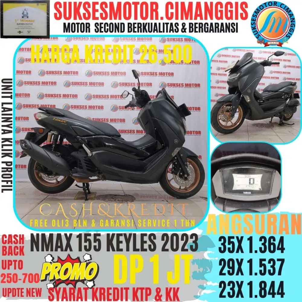 NMAX 155 KEYLESS PROMOTERMURAH CASHBACK UPTO700RBU BERGARANSI SERVICE