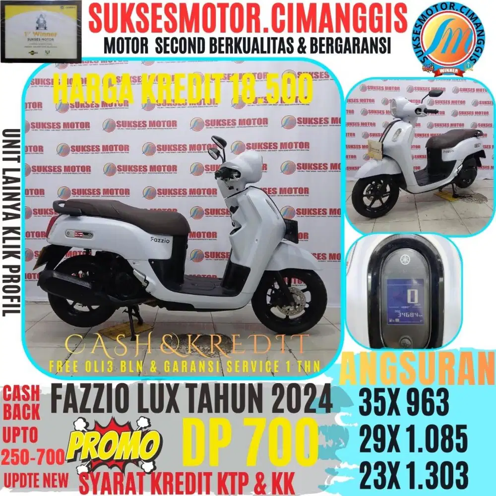 FAZZIO LUX PROMOTERMURAH CASHBACK UPTO700RBU BERGARIS SERVICE
