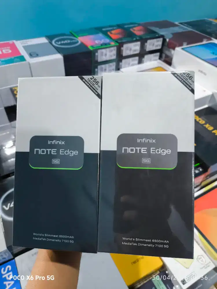Infinix note edge 5G 8/256 baru dan segel murah