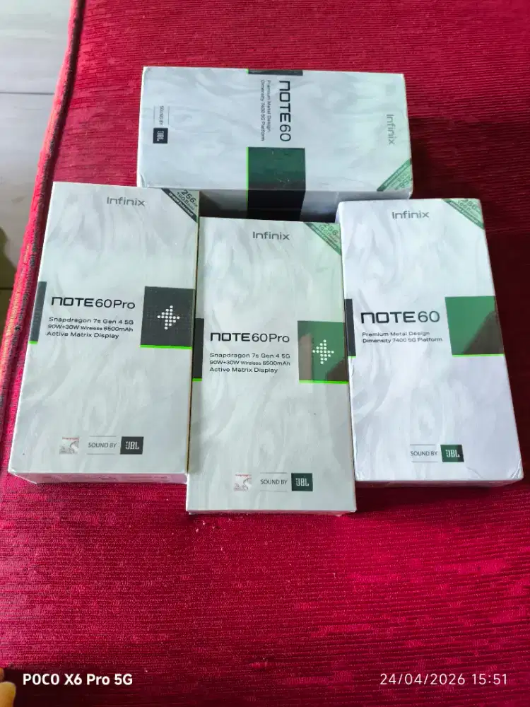 Infinix note 60 pro 5G 8/256 note 60 5G 8/256 baru dan segel murah