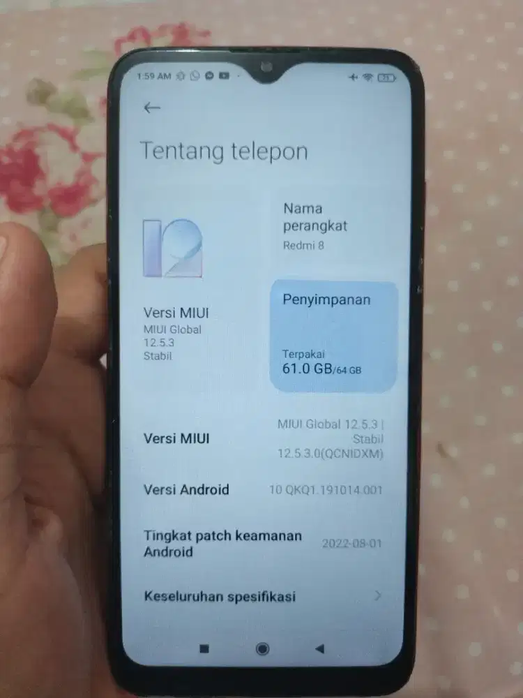 Xiaomi Redmi 8 4/64 minus (simak deskripsi)