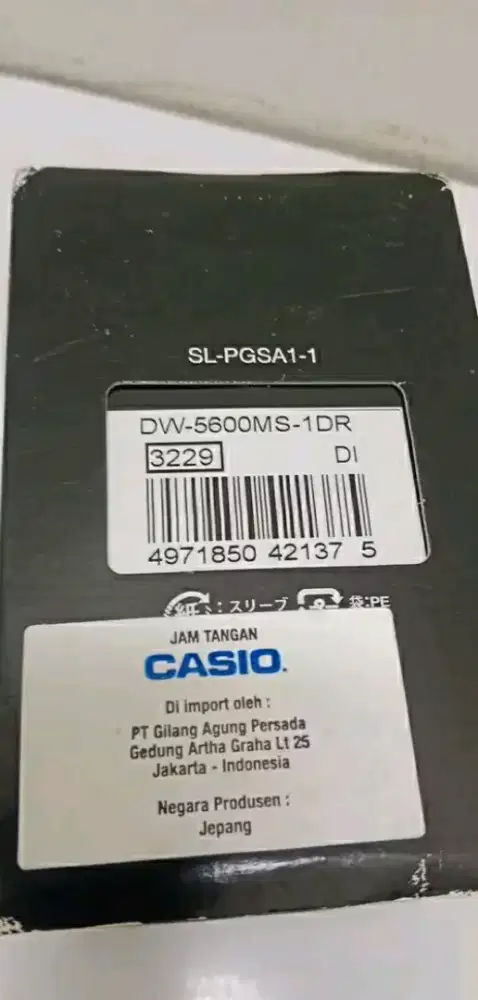 jam tangan pria Casio G-Shock DW-5600MS-1DR