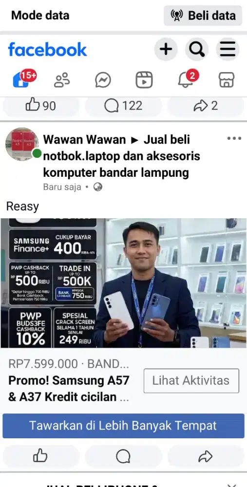 Samsung a57 & A37 promo Cash dan Kredit mudah