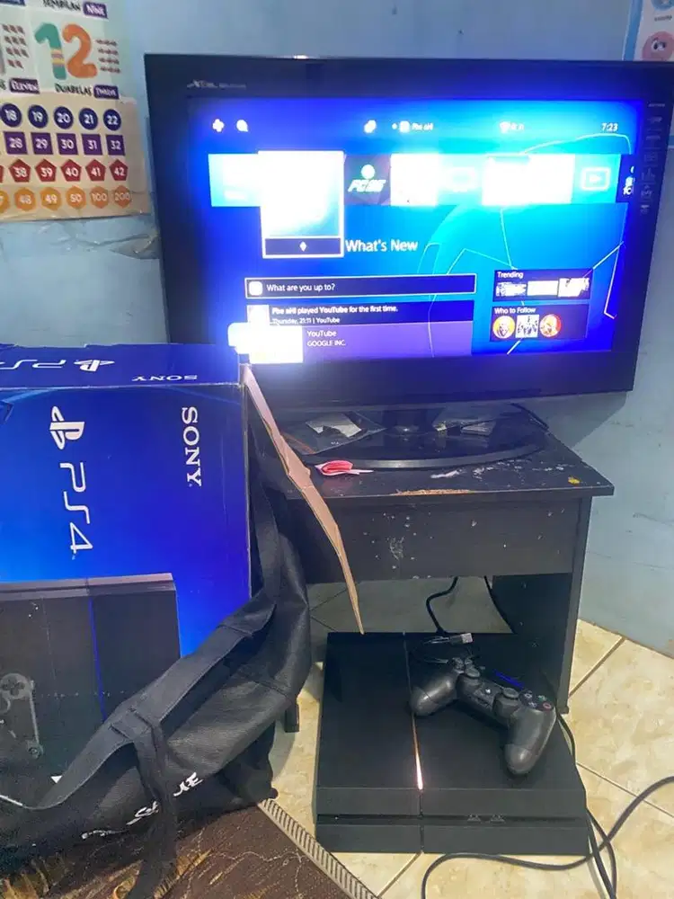 Jual PS4 FAT 500 GB OFW + TV Polytron  Bonus Akun Games & Games