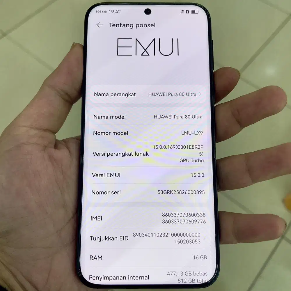 Huawei pura 80 ultra ram 16 / 512 resmi fullset original garansi