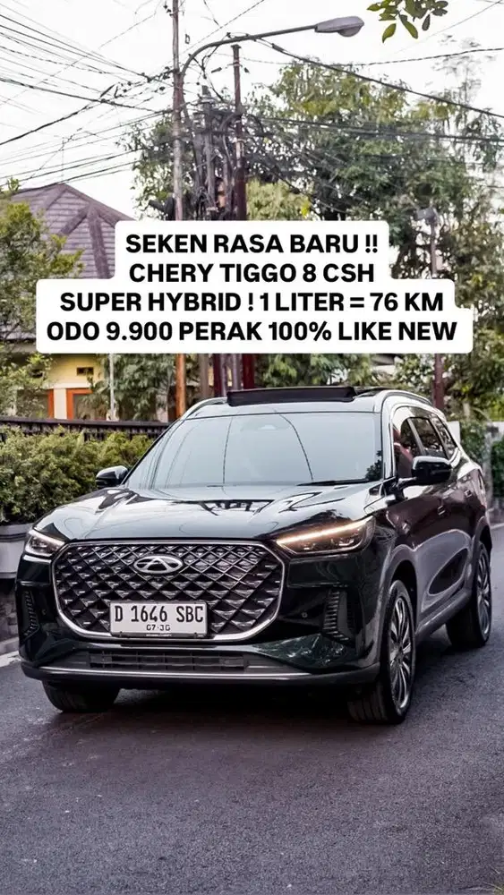 CHERY TIGGO 8 CSH HYBRID PHEV LOW KM LIKE NEW ISTIMEWA PLAT D