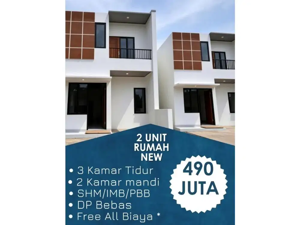 Hunian New KPR 2 Lantai - SHM - Dekat Puskesmas Sukamaju Baru Cimanggis Depok