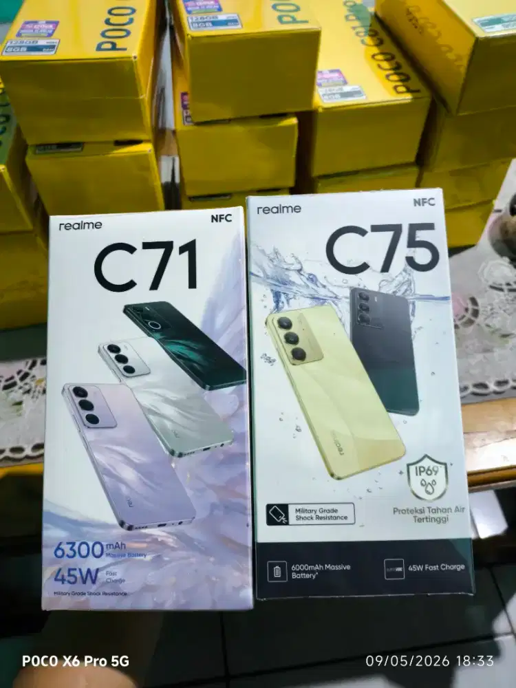 Realme c71 6/128 baru dan segel murah