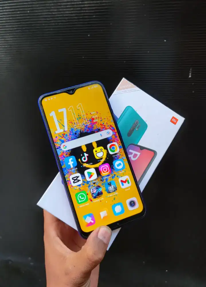 Redmi 9 mulus siap pakai fulset