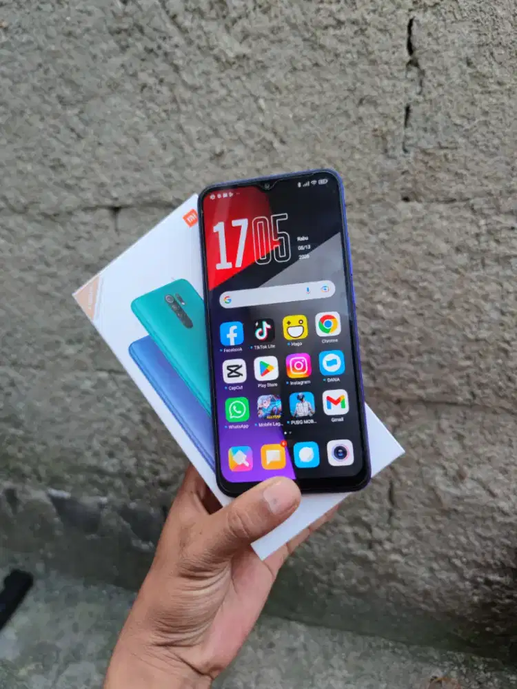 Redmi 9 mulus siap pakai fulset