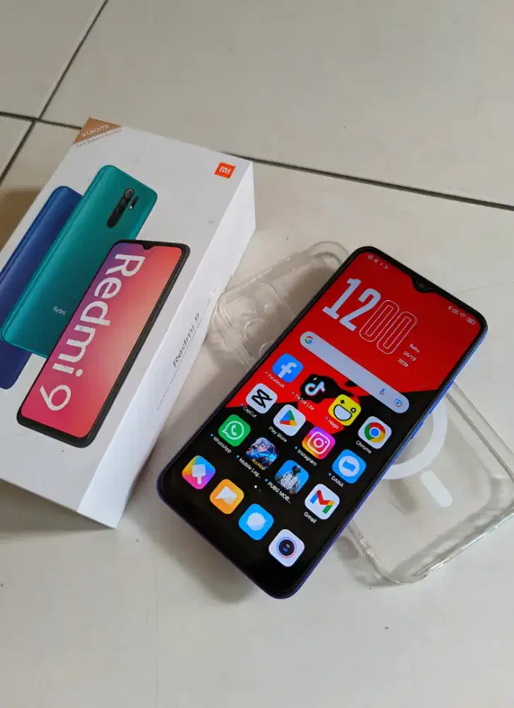 Redmi 9 mulus siap pakai fulset