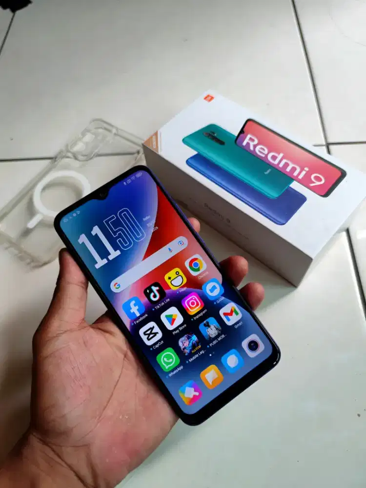 Redmi 9 mulus siap pakai fulset