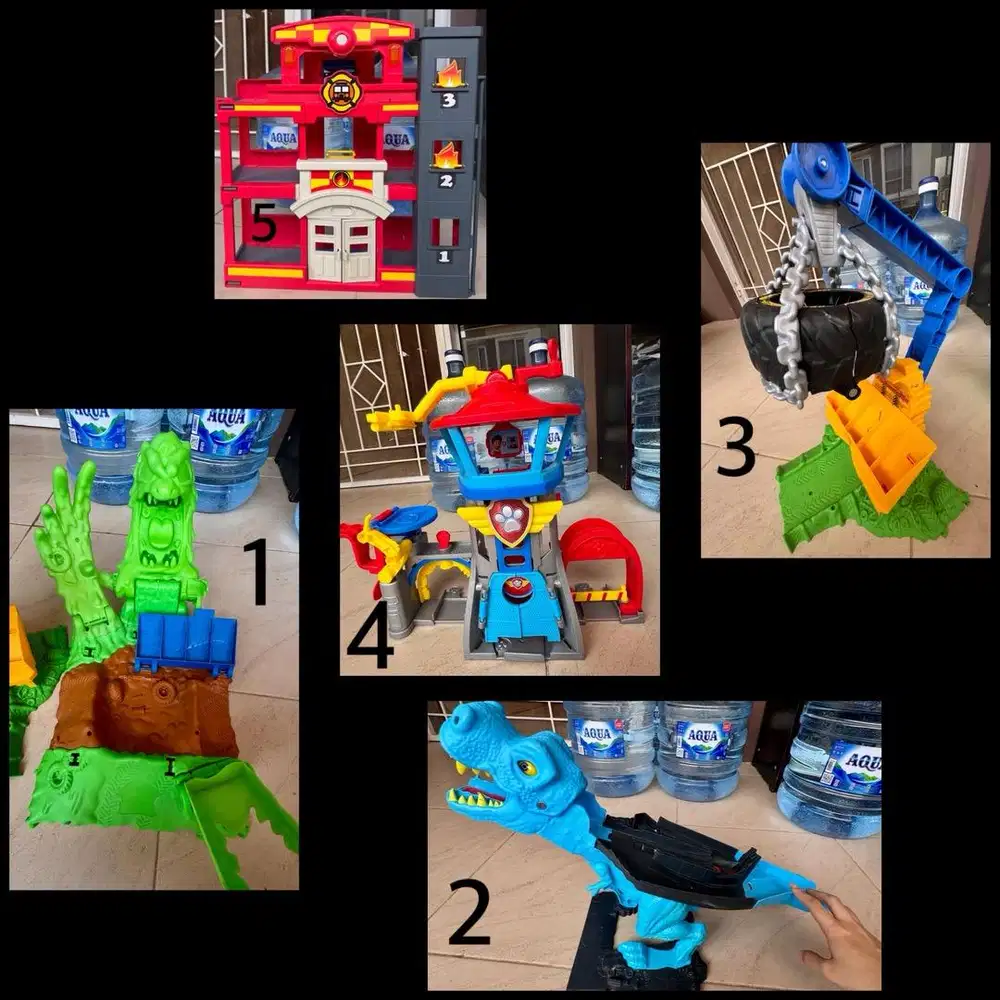 Hot Wheels - Rumah Paw patrol - Rumah Pemadam Kebakaran