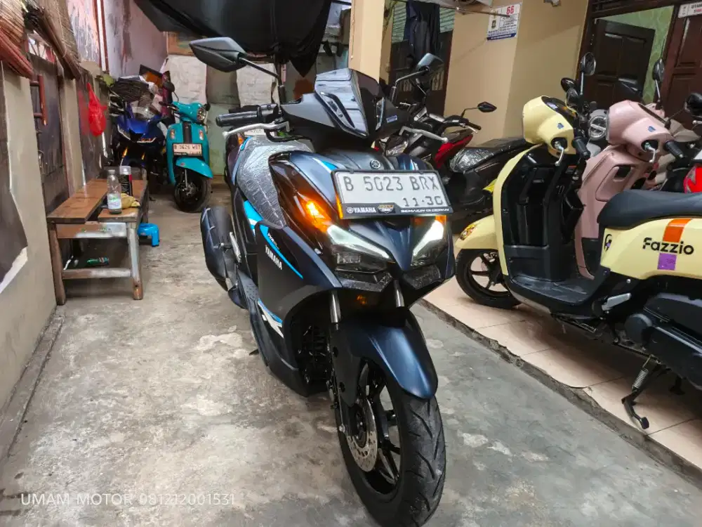KM 1RB YAMAHA AEROX ALPHA 2025 BLN 11 BS TT 2024 DI CILEDUG HARGA PAS