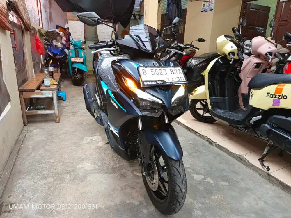 KM 1RB YAMAHA AEROX ALPHA 2025 BLN 11 BS TT 2024 DI CILEDUG HARGA PAS