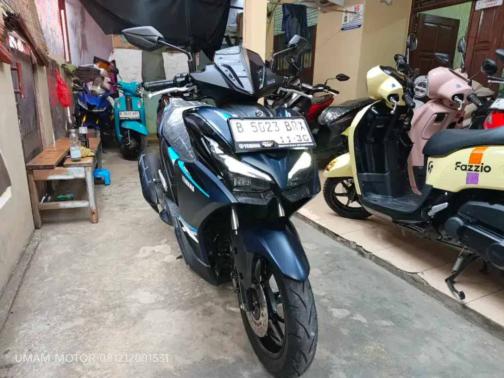 KM 1RB YAMAHA AEROX ALPHA 2025 BLN 11 BS TT 2024 DI CILEDUG HARGA PAS