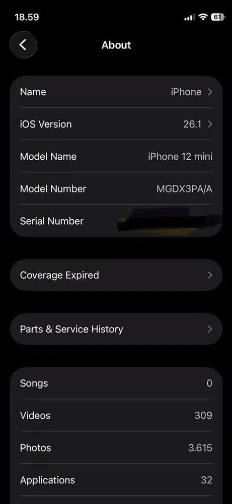 iphone 12 mini ibox 64gb hitam