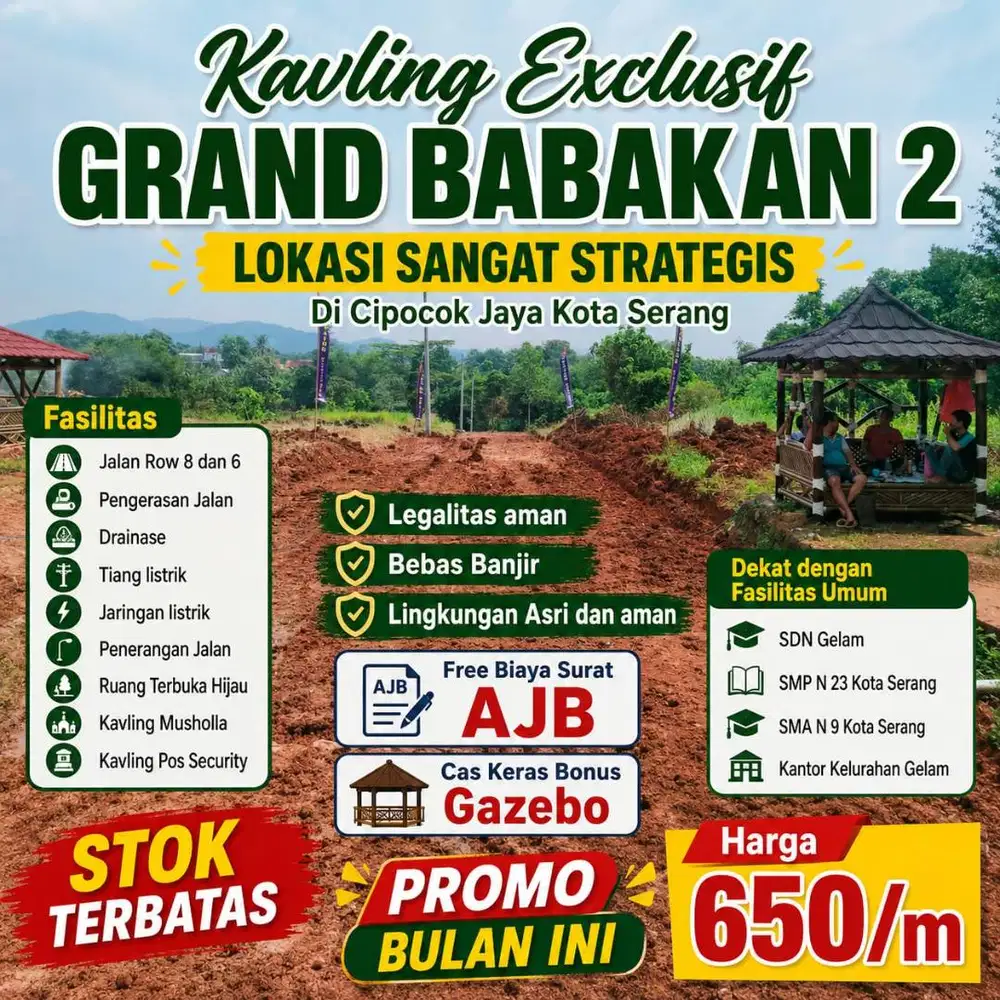 New Tanah Kavling Gelam - Kota Serang