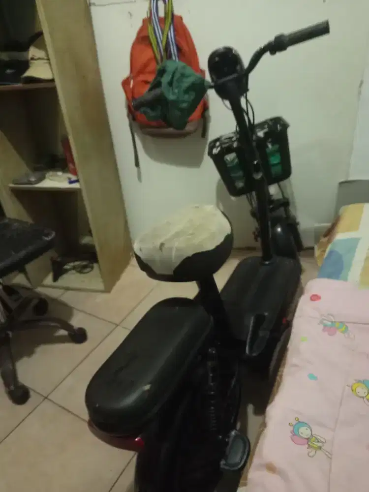 Sok angkut mas lagi Bu sepedsh listrik