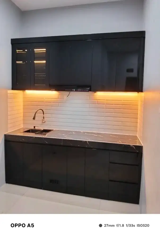 Kitchen set aluminium acp double layer anti rayap tahan lembab