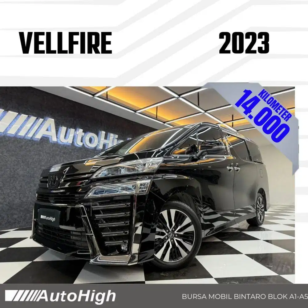 DP10% [Km14.000] Vellfire G 2023 Black Reg 2022 #AUTOHIGH