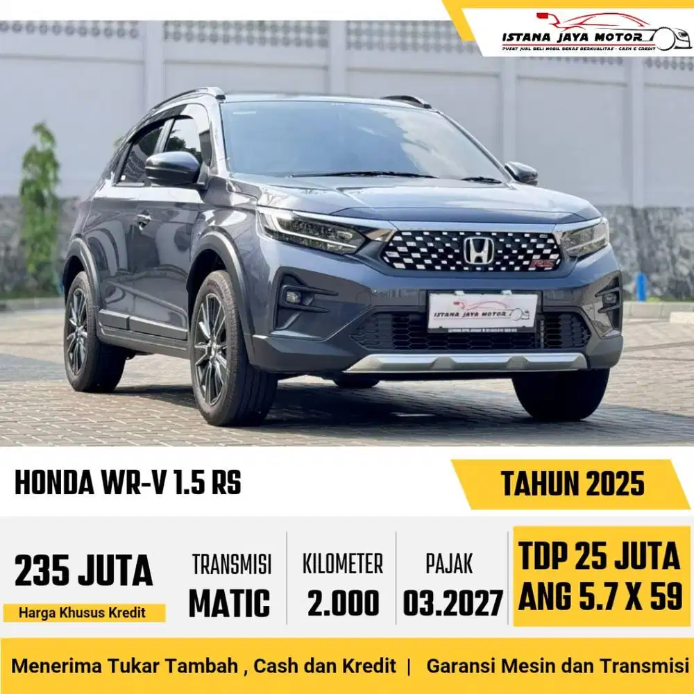 KM 2RIBU!! Honda WR-V RS 1.5 Automatic NIK 2025