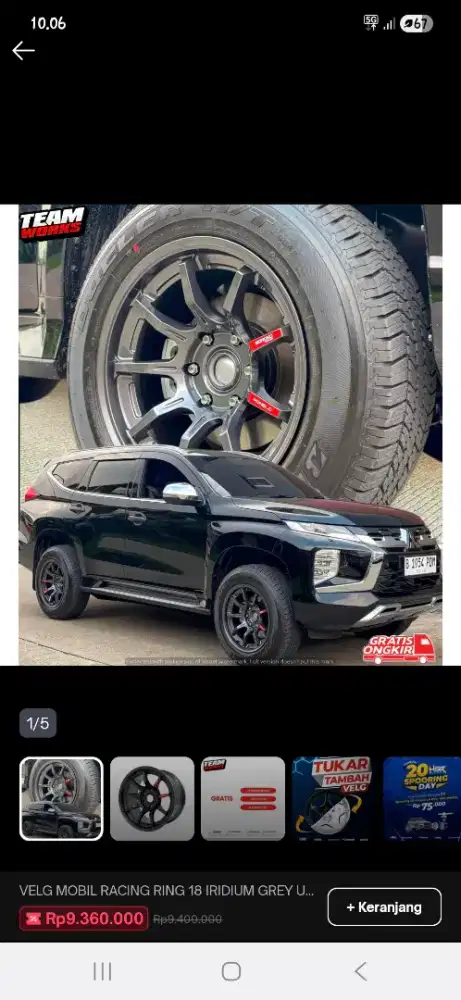 Velg hsr ponelo r18 dan ban omikron baru