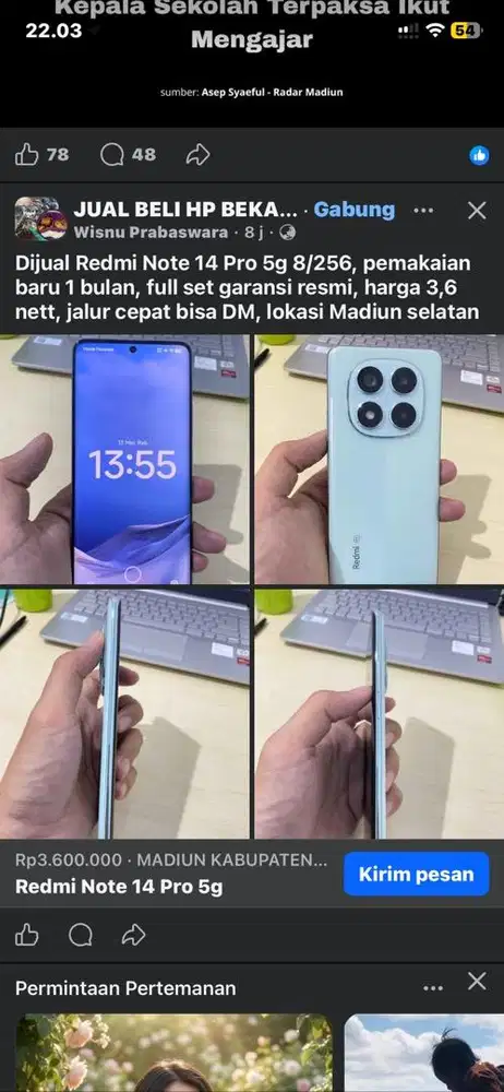 Redmi note 14 pro 5g 8/255