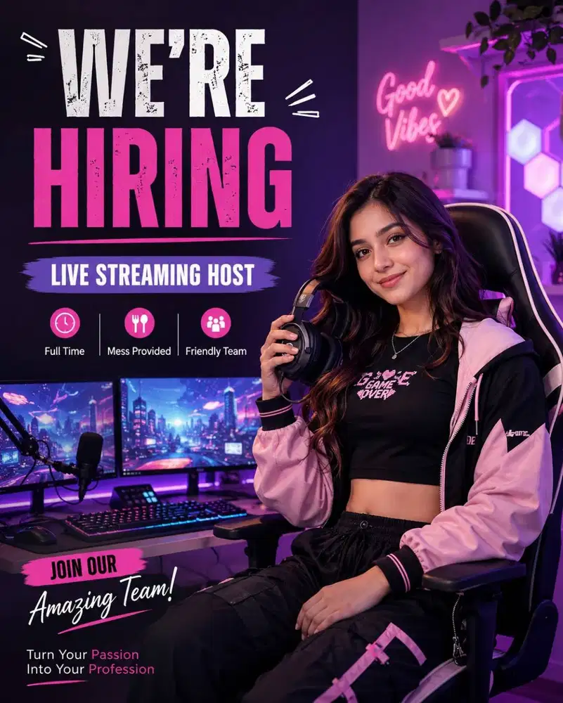 Open Recruitment Live Host