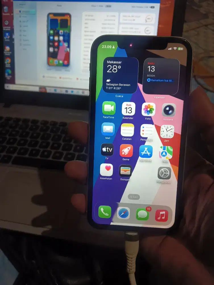 iPhone 11 eks iBox 128 white score 3utools 98%