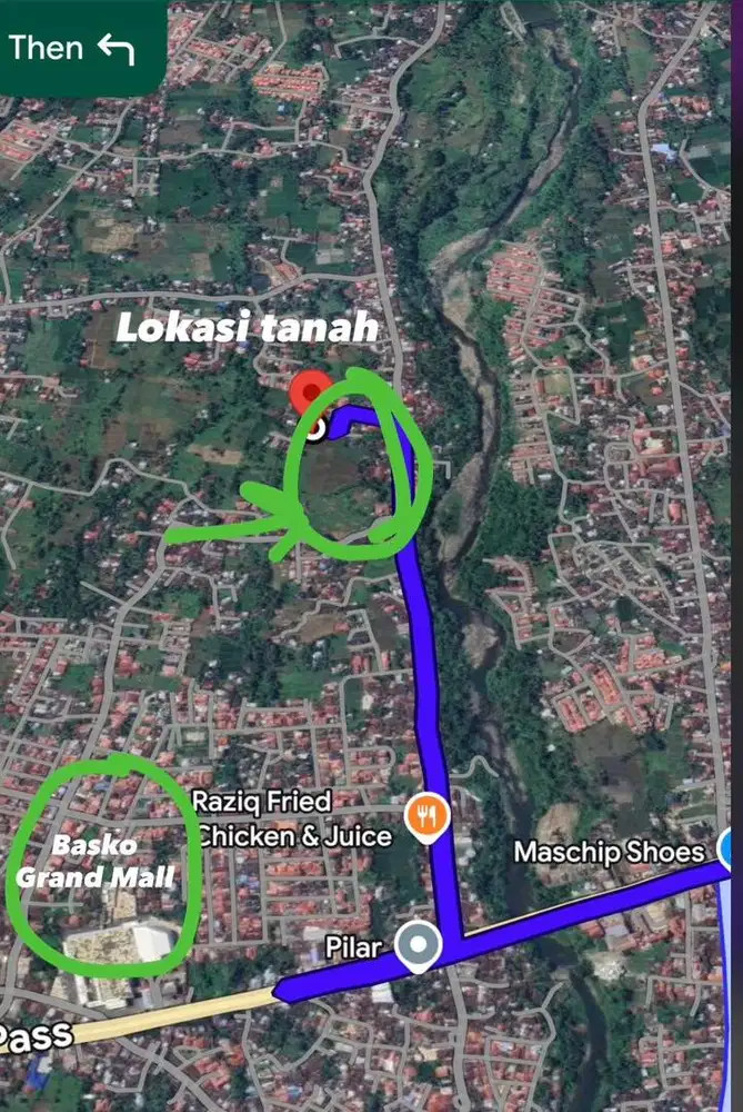 900.000/meter || Dijual Tanah 4000 ha. Lokasi pusat keramaian bypass