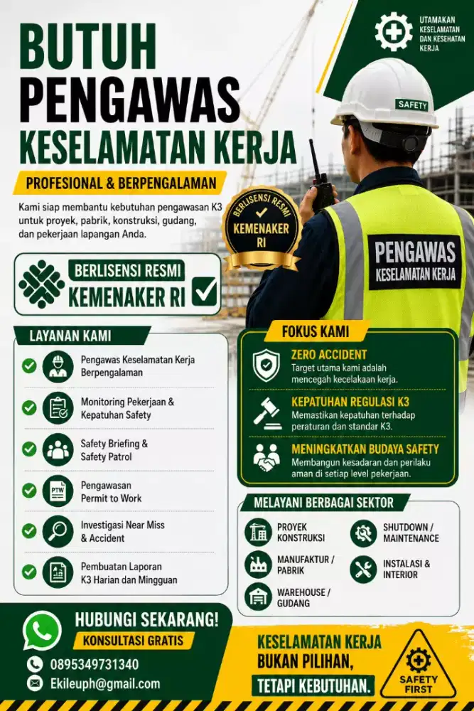 JASA PENGAWASAN KESELAMATAN KERJA
