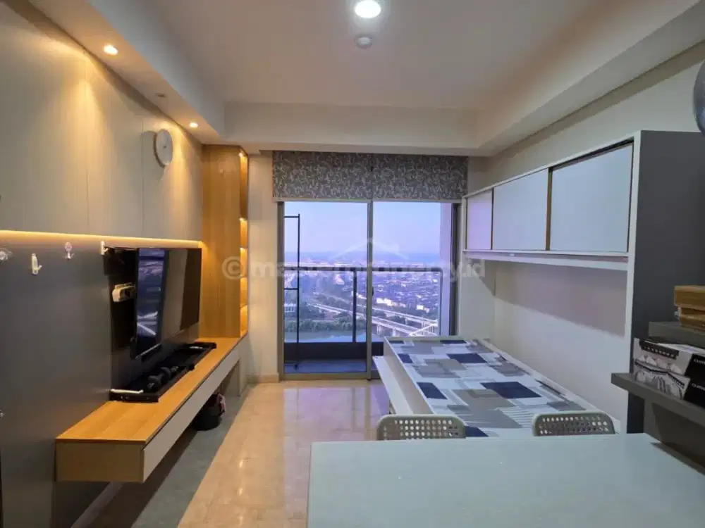 Disewakan Apartemen Gold Coast PIK, 1BR, Full Furnish, Sea View