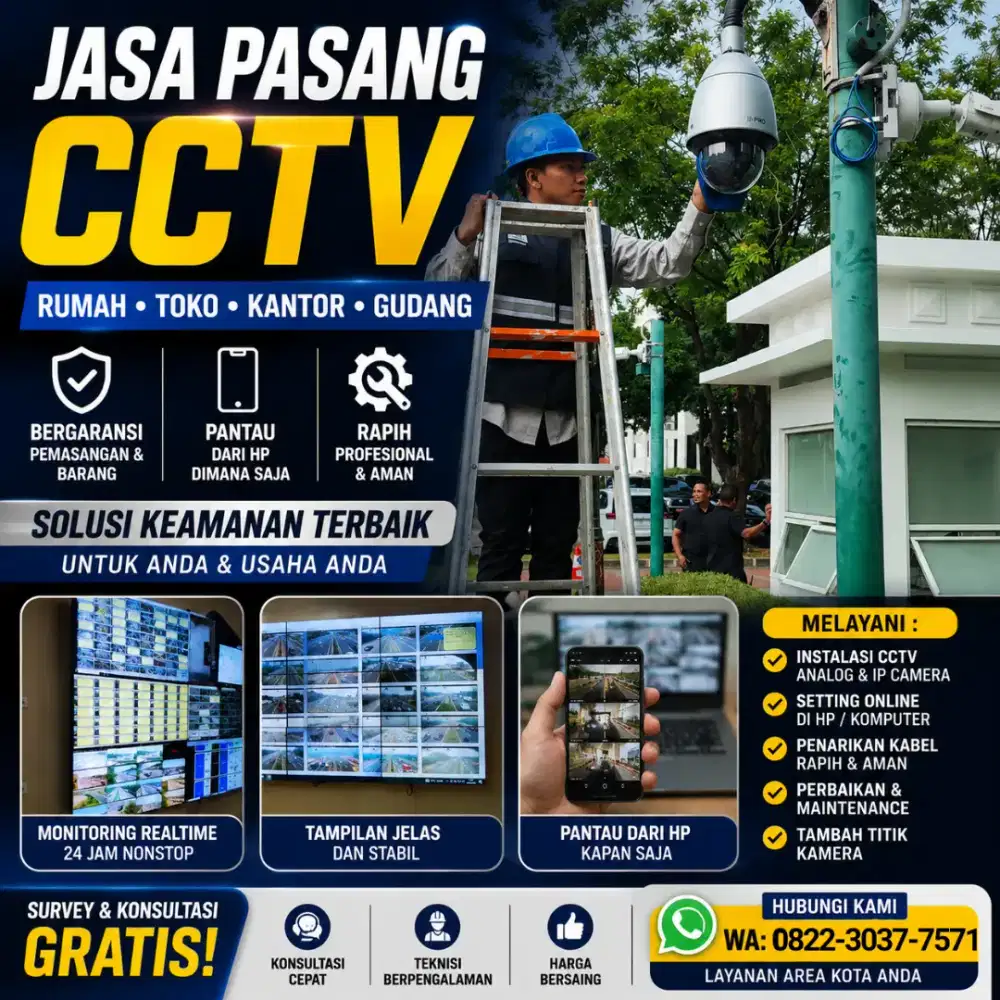 PASANG CCTV
RUMAH • TOKO • KANTOR
