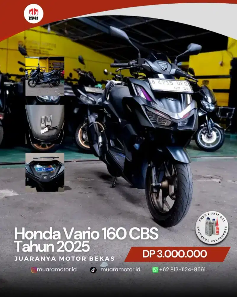 HONDA VARIO 160 CBS 2025 KM RENDAH