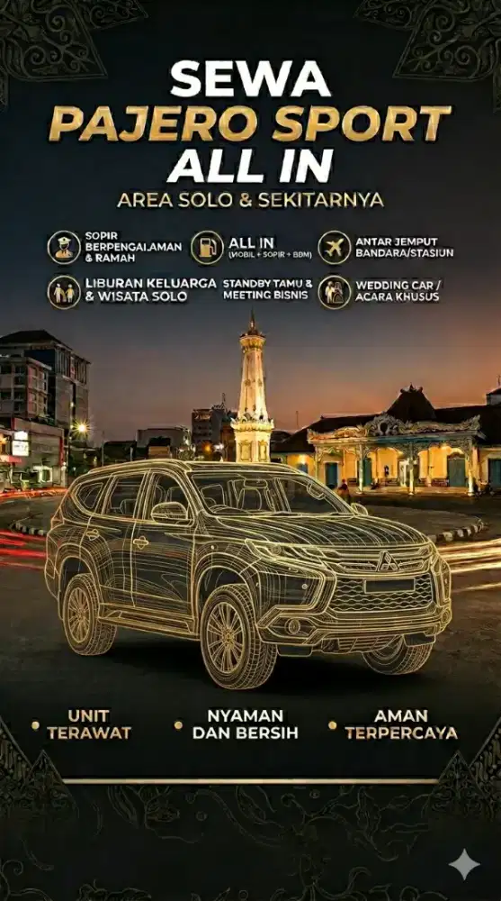 Sewa rental mobil solo dan sekitarnya