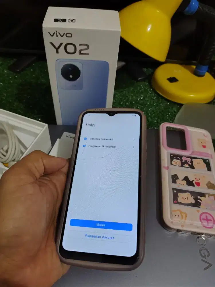 Vivo Y02 komplit beli dari baru