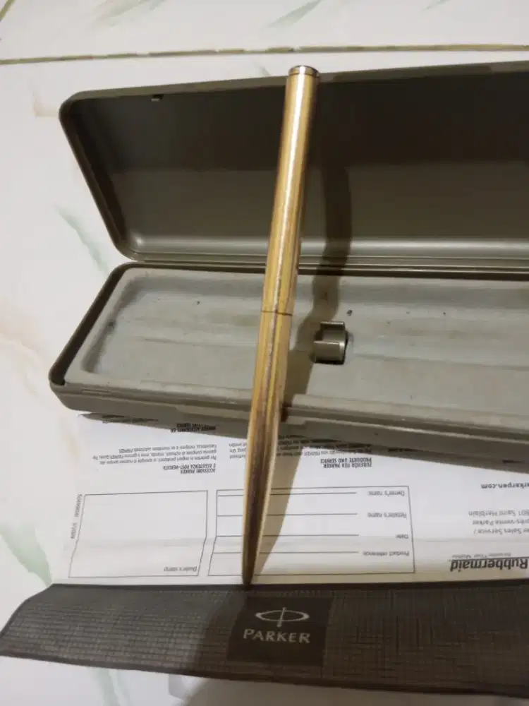 Pulpen Parker 12k gold filled GF Cap& Barrel