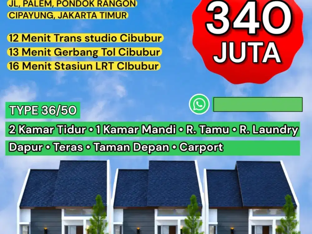 Rumah Murah Di Cipayung Jakarta Timur