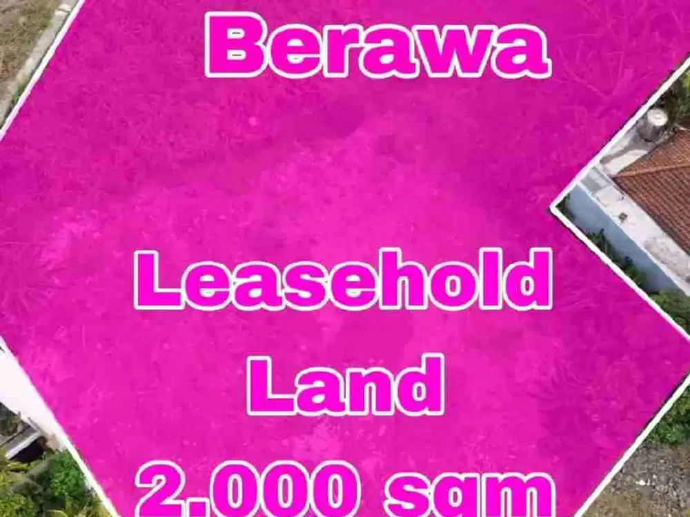Leasehold Land Link Villa Pink Zone Tibubeneng Berawa Bali