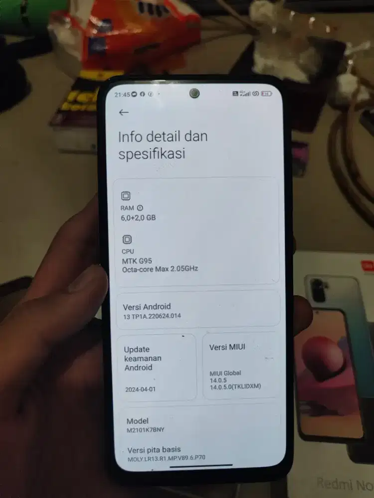 Redmi note 10S fullset