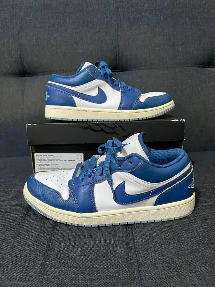 Sepatu Nike Air Jordan 1 Low Industrial Blue