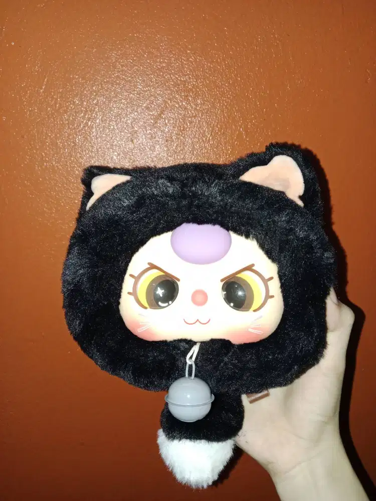Tas boneka kucing lembut hitam