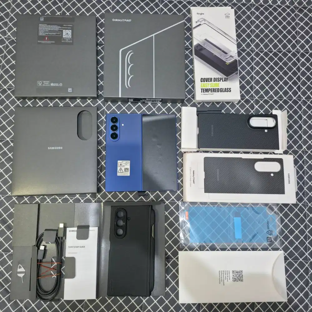 Samsung z fold 7 512gb sein resmi fullset original banyak bonus