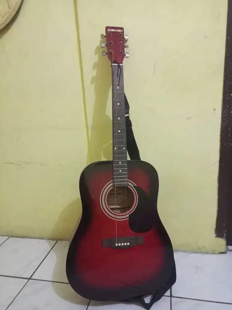 DIJUAL GITAR AKUSTIK MERK SUZUKI MADE IN JAPAN
