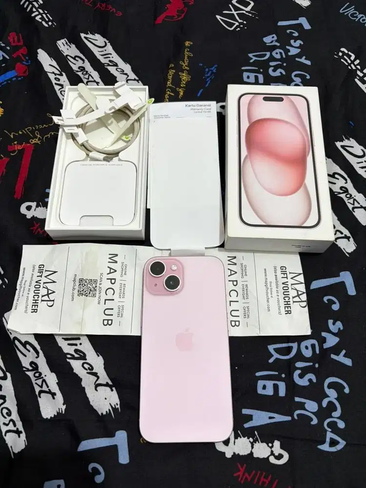 IPHONE 15 128GB RESMI FULL SAMPE NOTA BH 98%