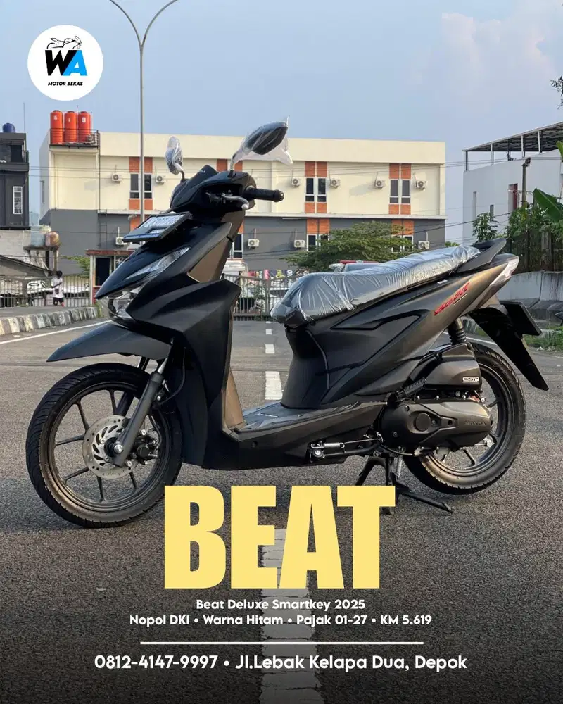 Honda New Beat Deluxe Smartkey Tahun 2025 Cash/Kredit
