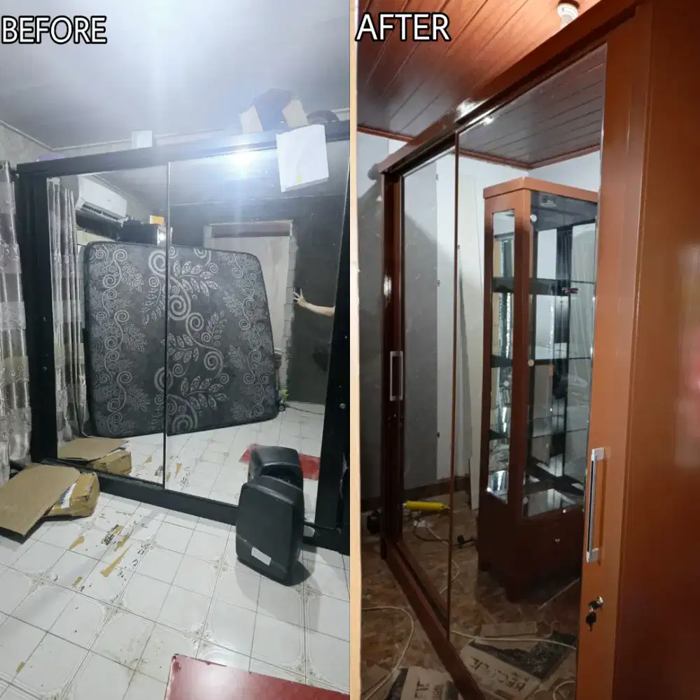 Service ganti warna lemari