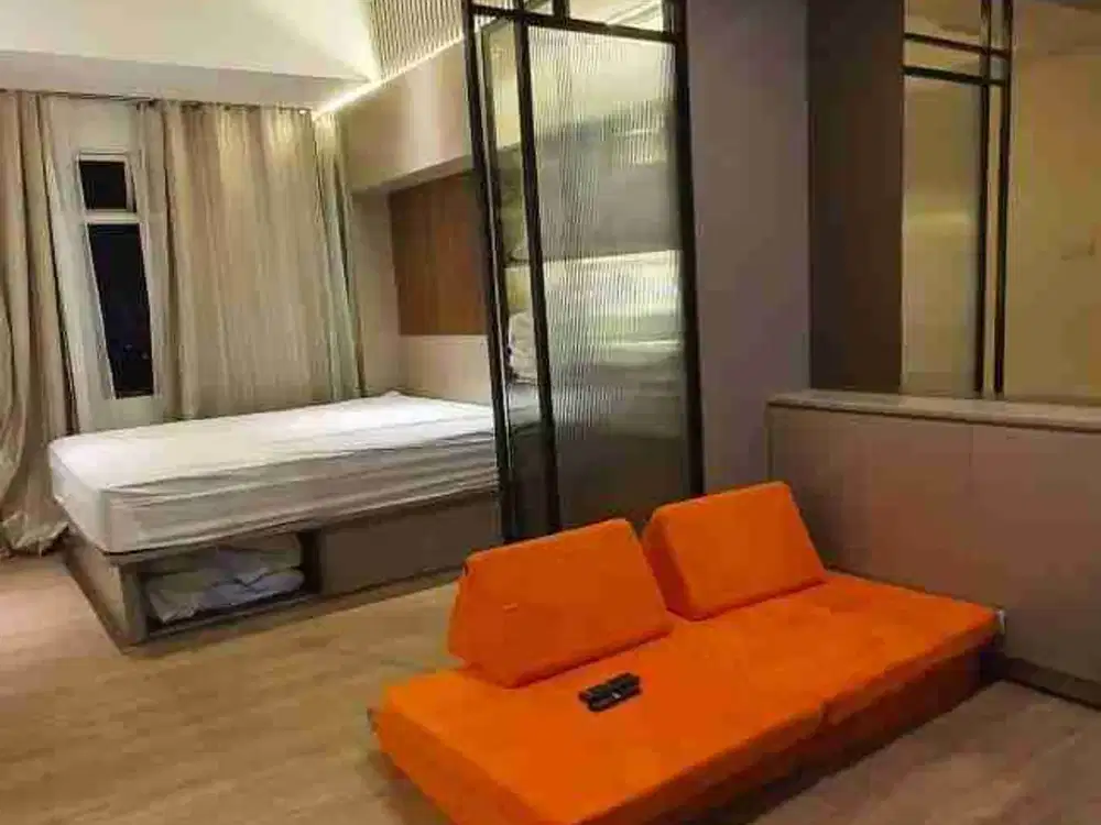 Deluxe Dijadikan Studio‼️Dijual Apartemen Klaska Residence Jagir Wonokromo